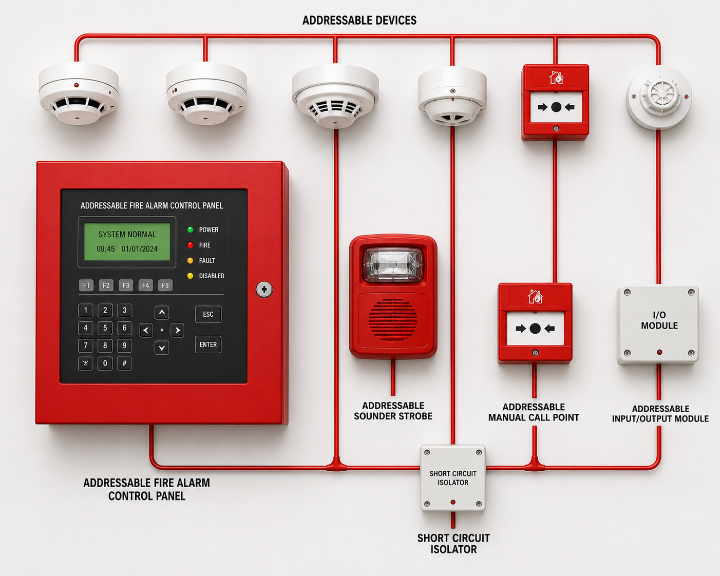 Addressable Fire Detection System